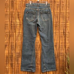 Free People We The Free Serafin Mid Rise Slim Bootcut Flare Jeans